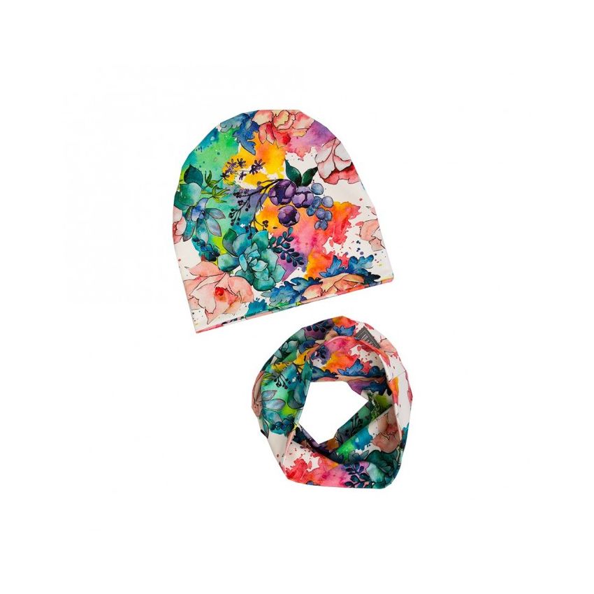 Ul & Ka - Beanie & Schal Set Watercolor