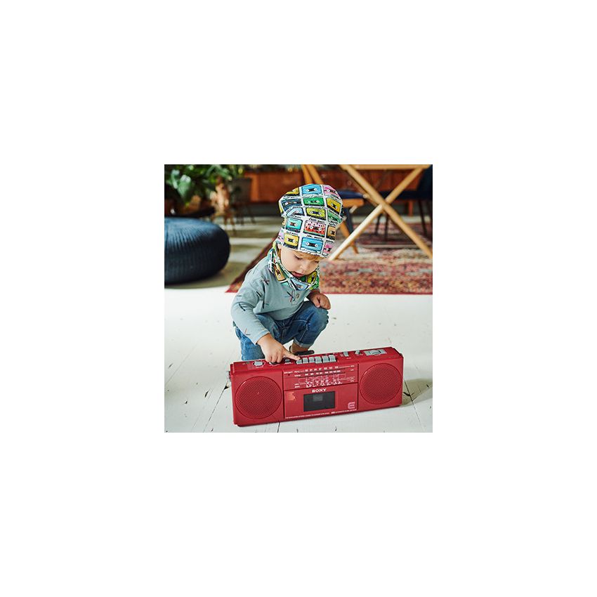 Ul & Ka - Beanie & Schal Set Retro Music