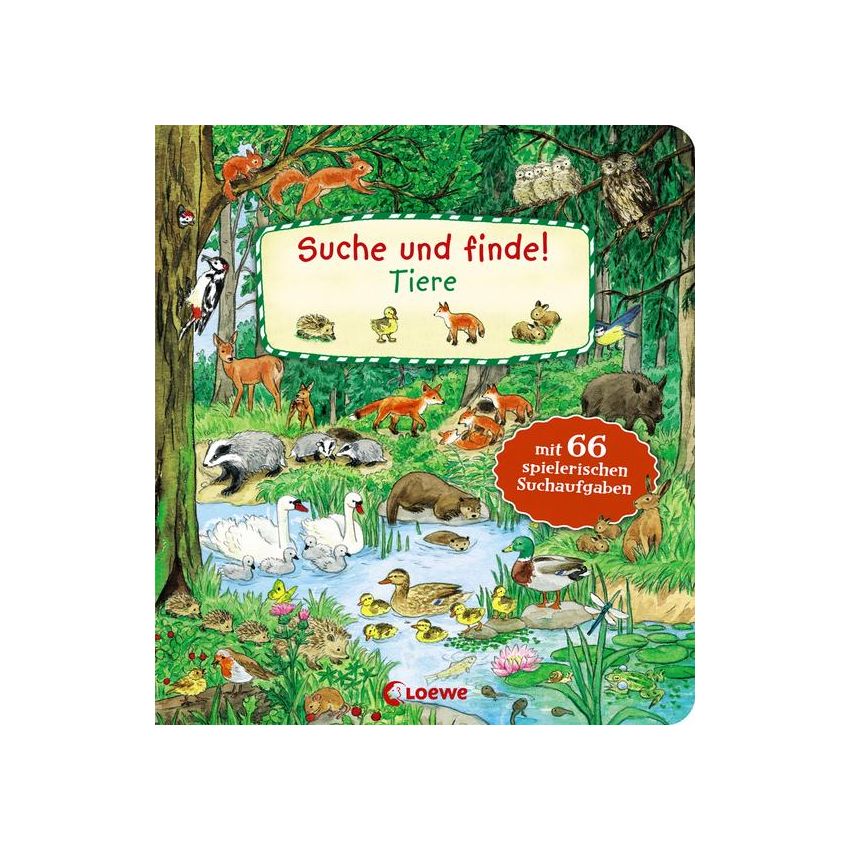 Loewe Verlag - Suche und finde Tiere (Kleinformat Pappbuch)