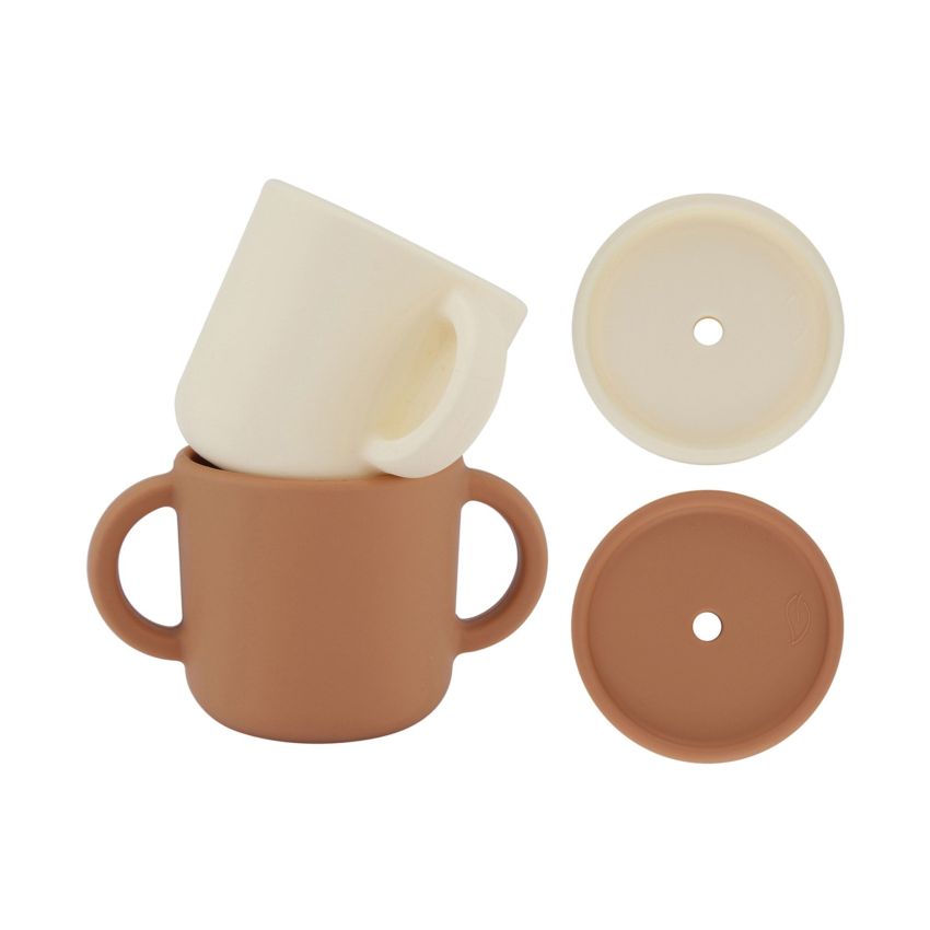 Lille Vilde - 2er Set Trinklerntasse Terra & Cream