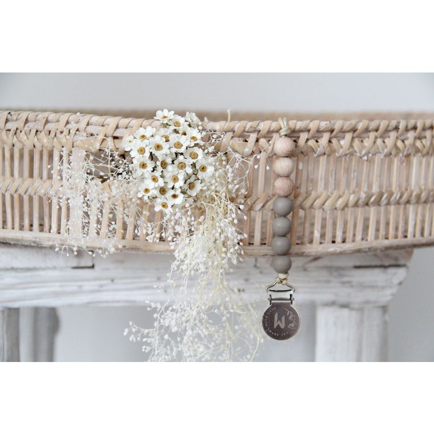 Mrs Ertha - Schnuller Clip Taupe