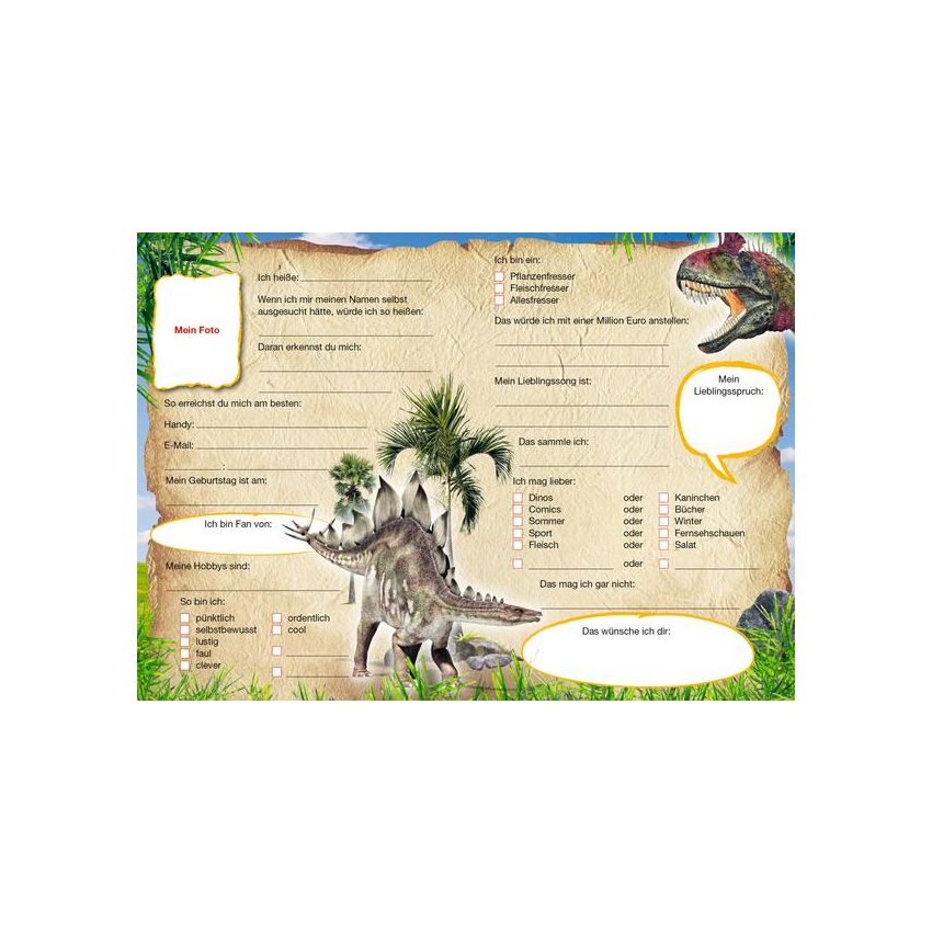Panini Books - Freundebuch Dinosaurier