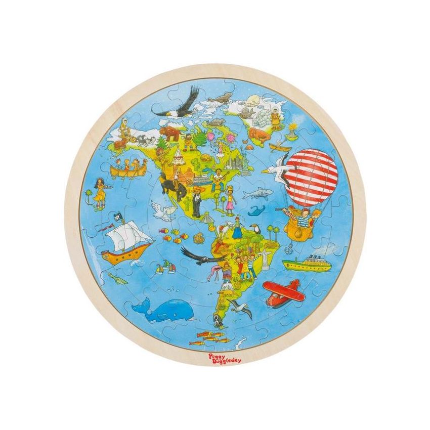 Peggy Diggledey - Holzpuzzle Auf Weltreise Peggy Diggledey