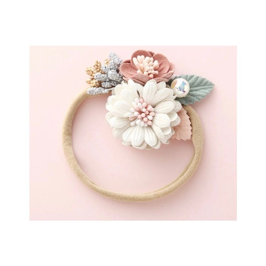 Forever Autumn - Blumen Haarband Daisy Single White