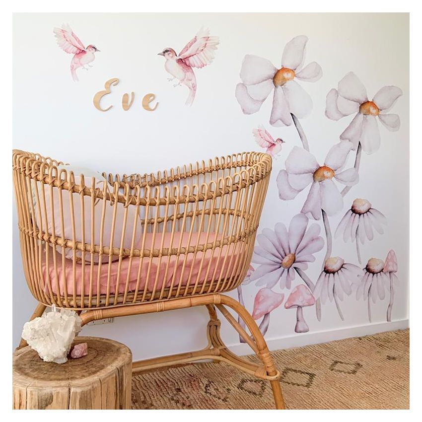 Little Rae Prints - Wandsticker Daisy and Friends Magic Garden