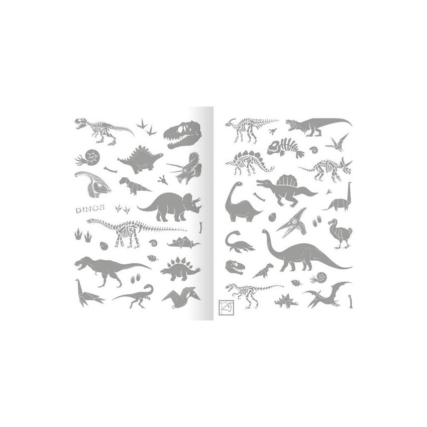 arsEdition - Metallic-Sticker Dinosaurier