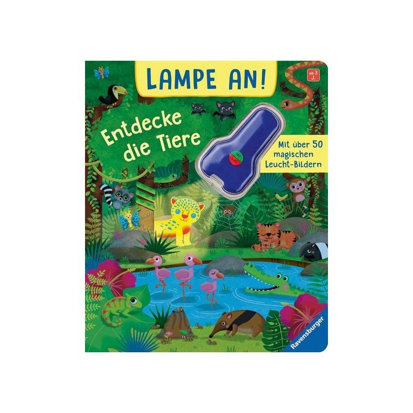 Ravensburger - Lampe an! Entdecke die Tiere - Magische Bilder
