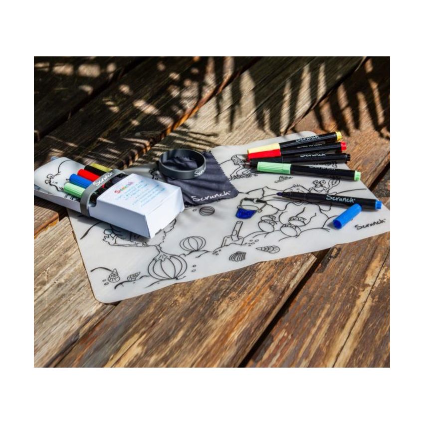 Scrunch - Silikon Tisch- Malset 