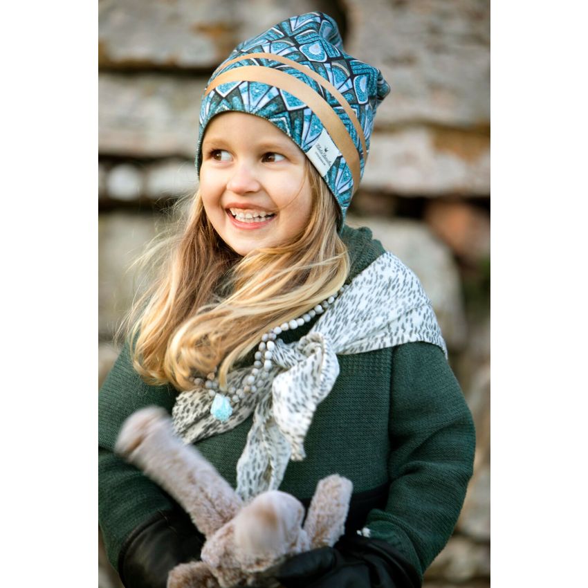 Elodie - Winter Beanie Gilded Everest Feathers