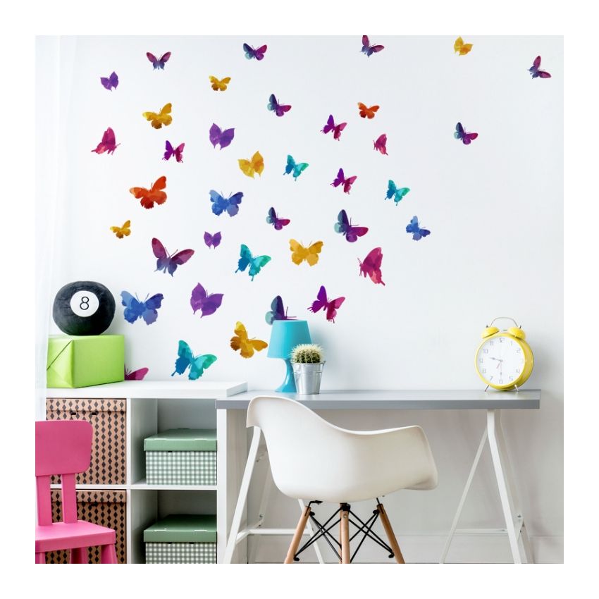 YokoDesign - Wandsticker Schmetterling- Schwarm