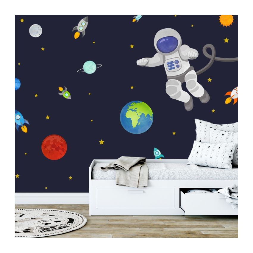 YokoDesign - Wandsticker Astronaut im Weltall