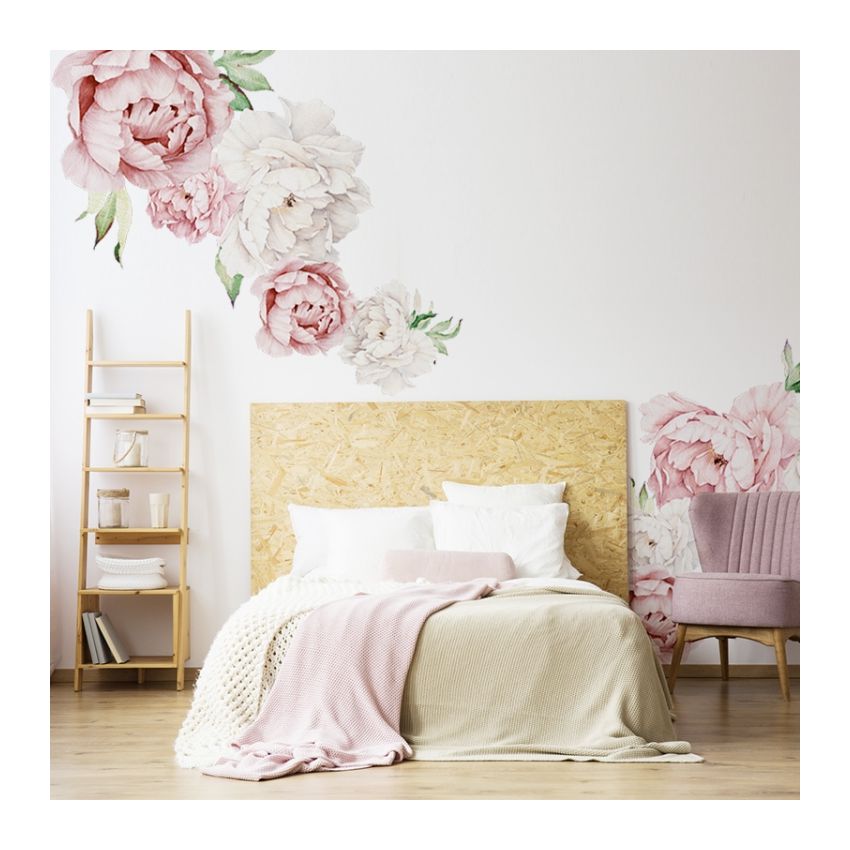 YokoDesign - Wandsticker Rosa Blüten