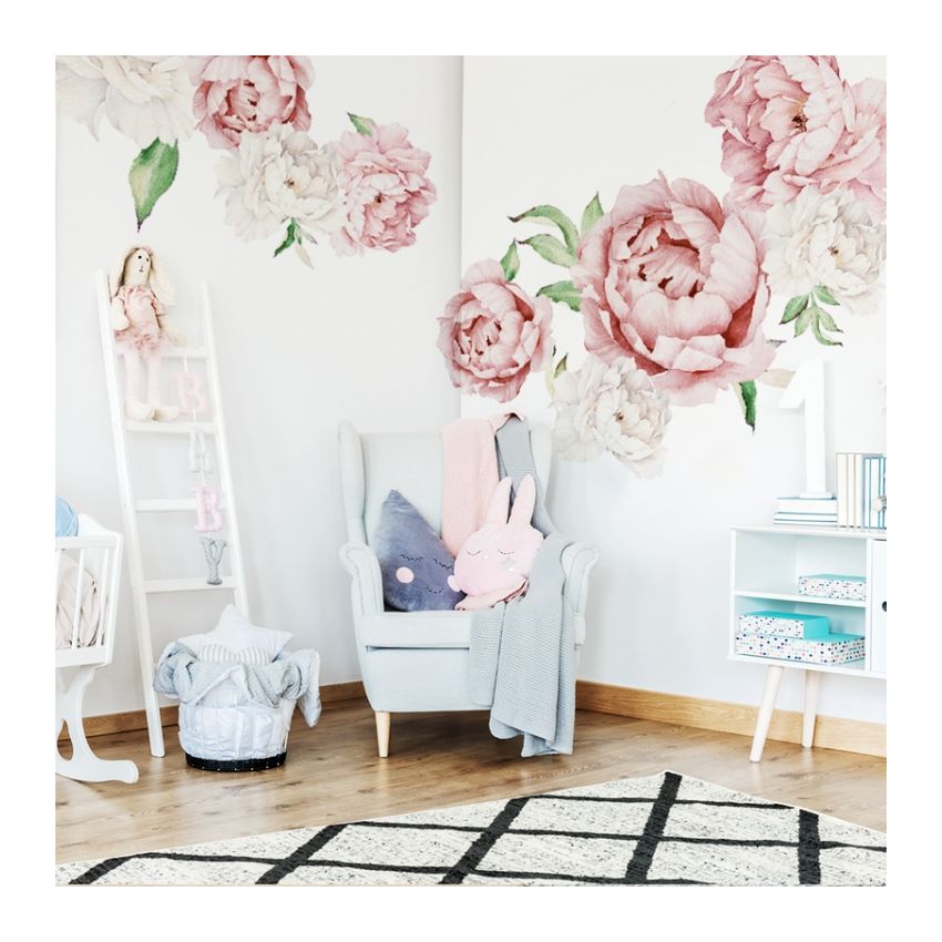 YokoDesign - Wandsticker Rosa Blüten