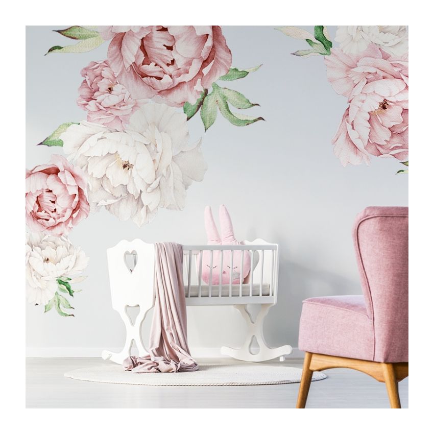 YokoDesign - Wandsticker Rosa Blüten