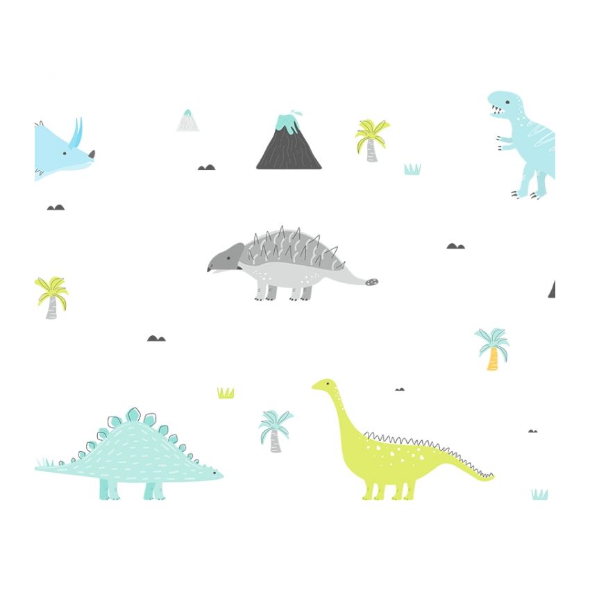 YokoDesign - Wandsticker Dino World pastell