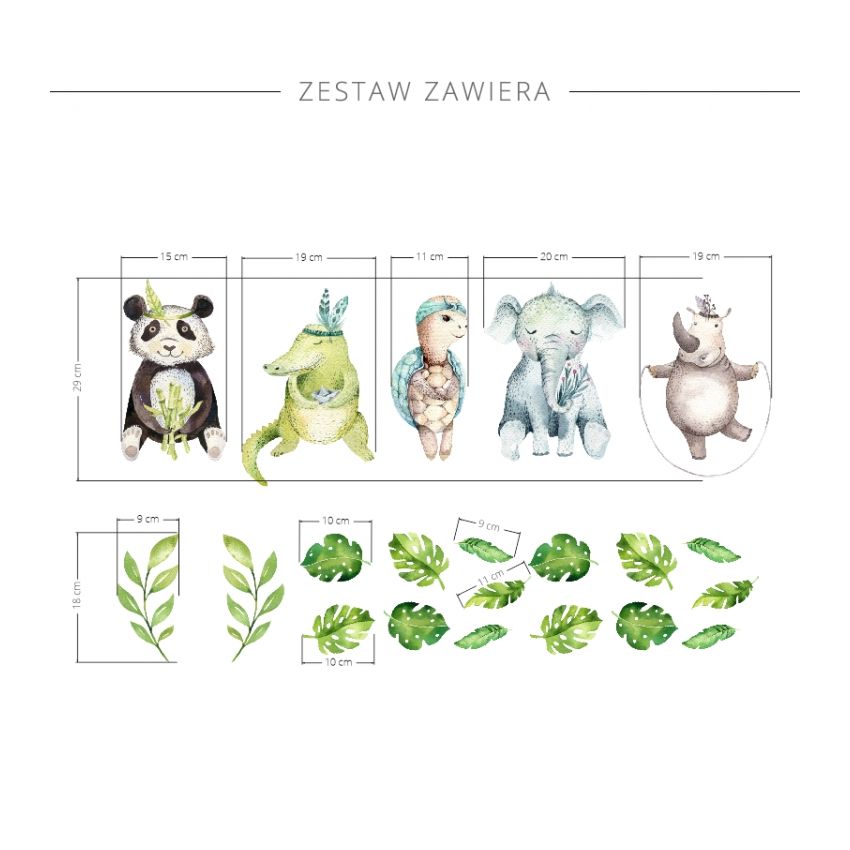 YokoDesign - Wandsticker Jungel Freunde