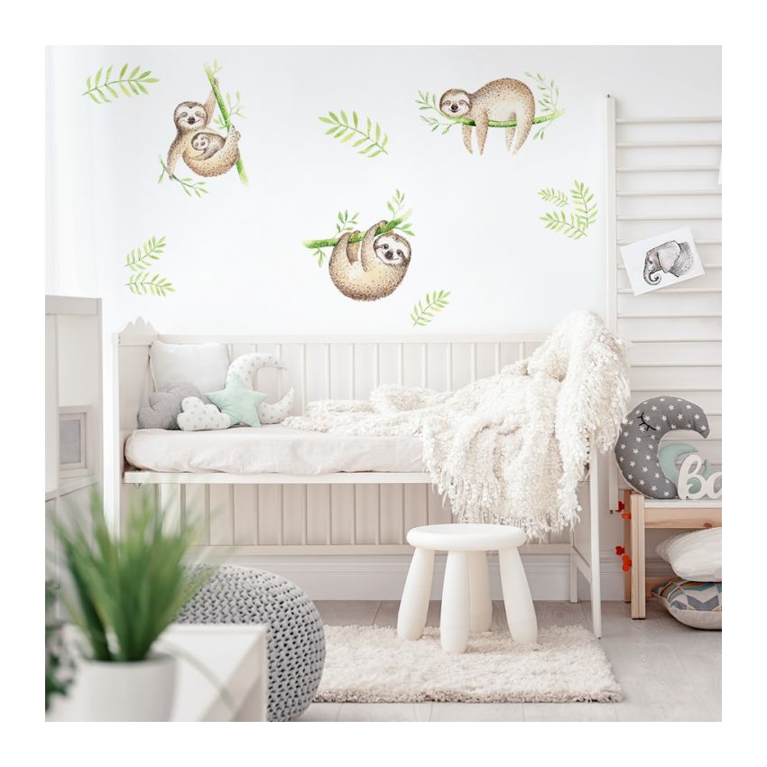 YokoDesign - Wandsticker Faultiere