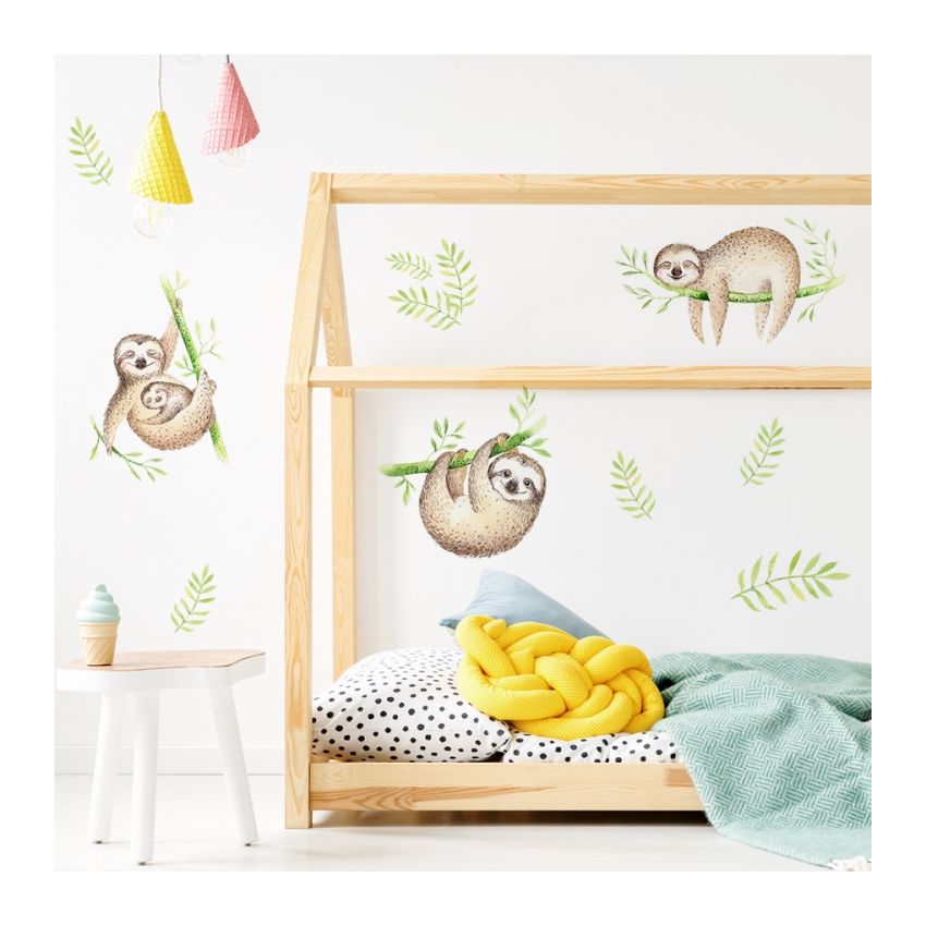 YokoDesign - Wandsticker Faultiere