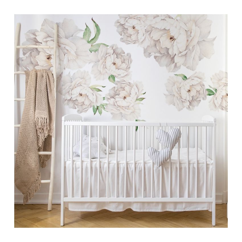 YokoDesign - Wandsticker Weisse Blüten L