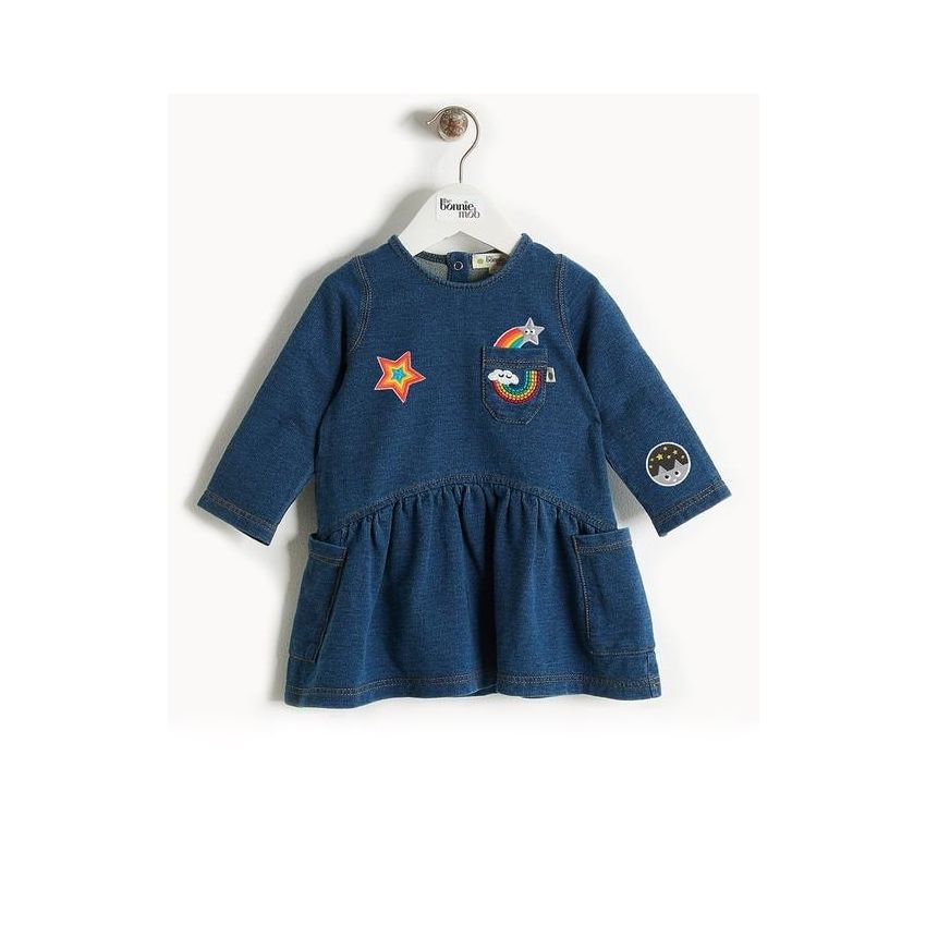 Bonniemob - Jeansrock mit Stickerei