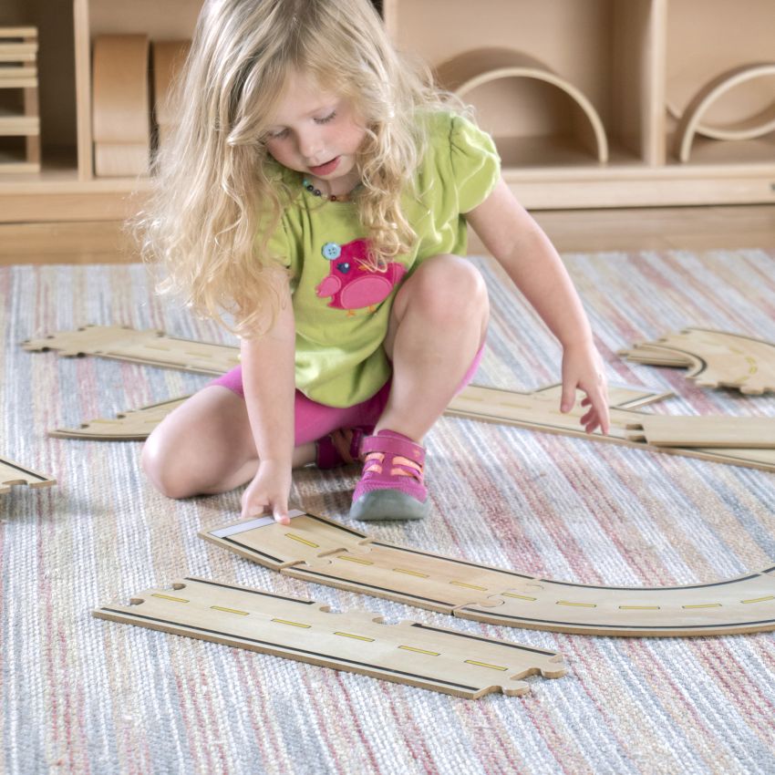 Guidecraft - Holz Strassenset 42 teilig