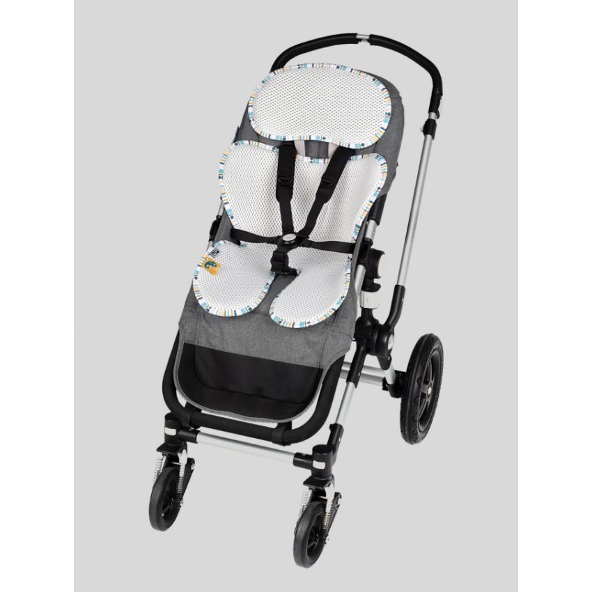 LEOKID - Anti- Schwitz 3D Einlage Kinderwagen / Autositz Little Shell Kleinkind