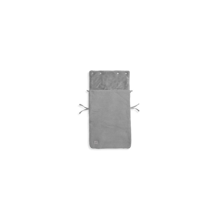 Jollein - Autoschale Fusssack Strickoptik Stone Grey