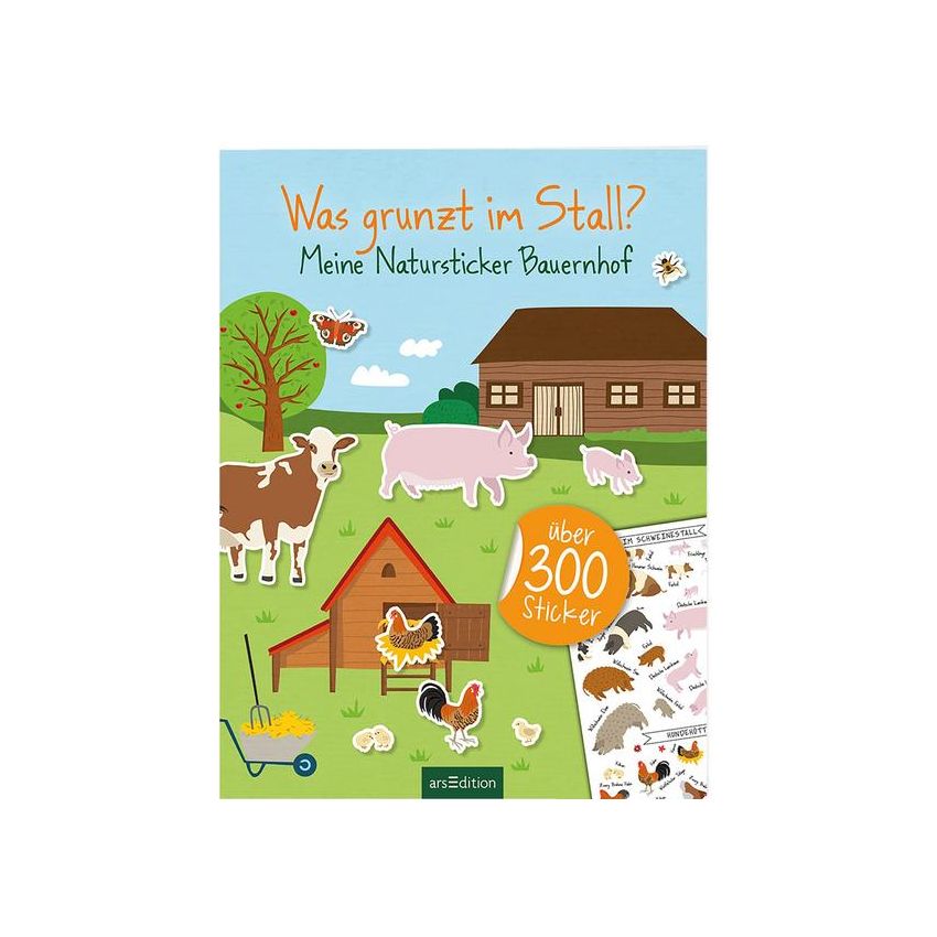 arsEdition - Was grunzt im Stall? - Meine Natursticker Bauernhof