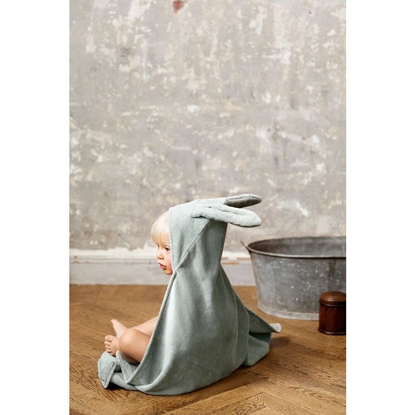 Elodie - Kapuzen Badetuch Mineral Green