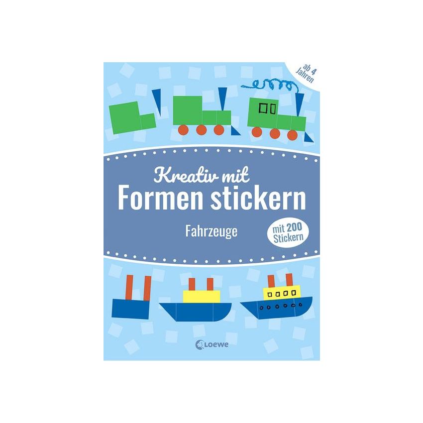 Loewe Verlag - Mein kunterbuntes StickerBastelBuch - Fahrzeuge