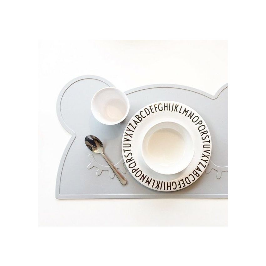 we might be tiny - Silikon Tischset Bär Grey