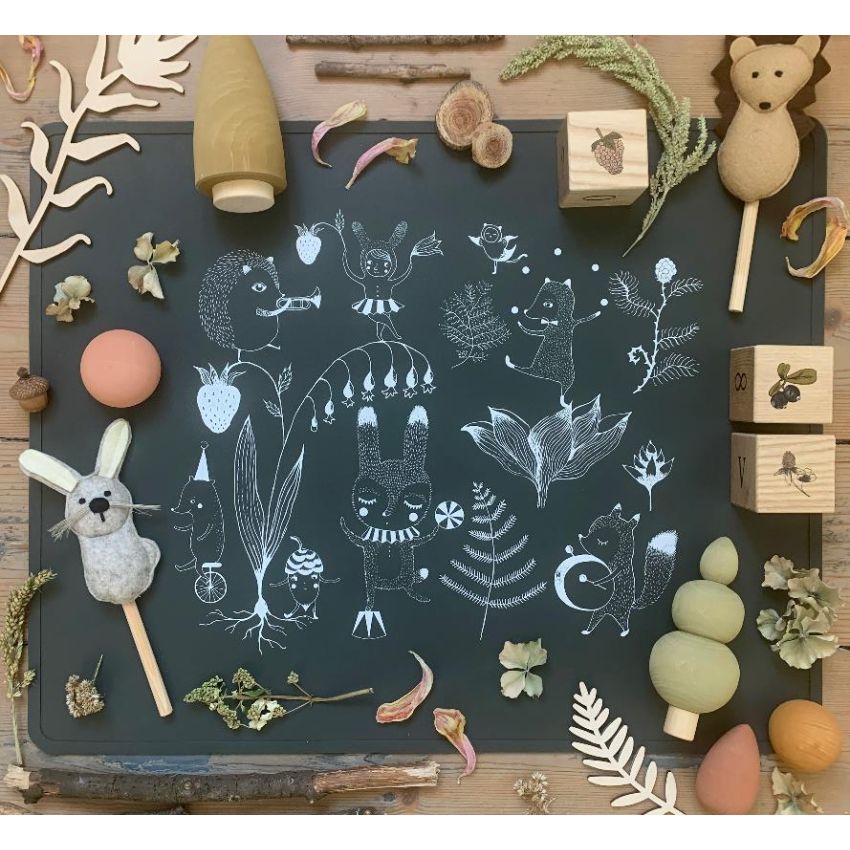 Lille Vilde - Tischset / Malunterlage Deep Forest