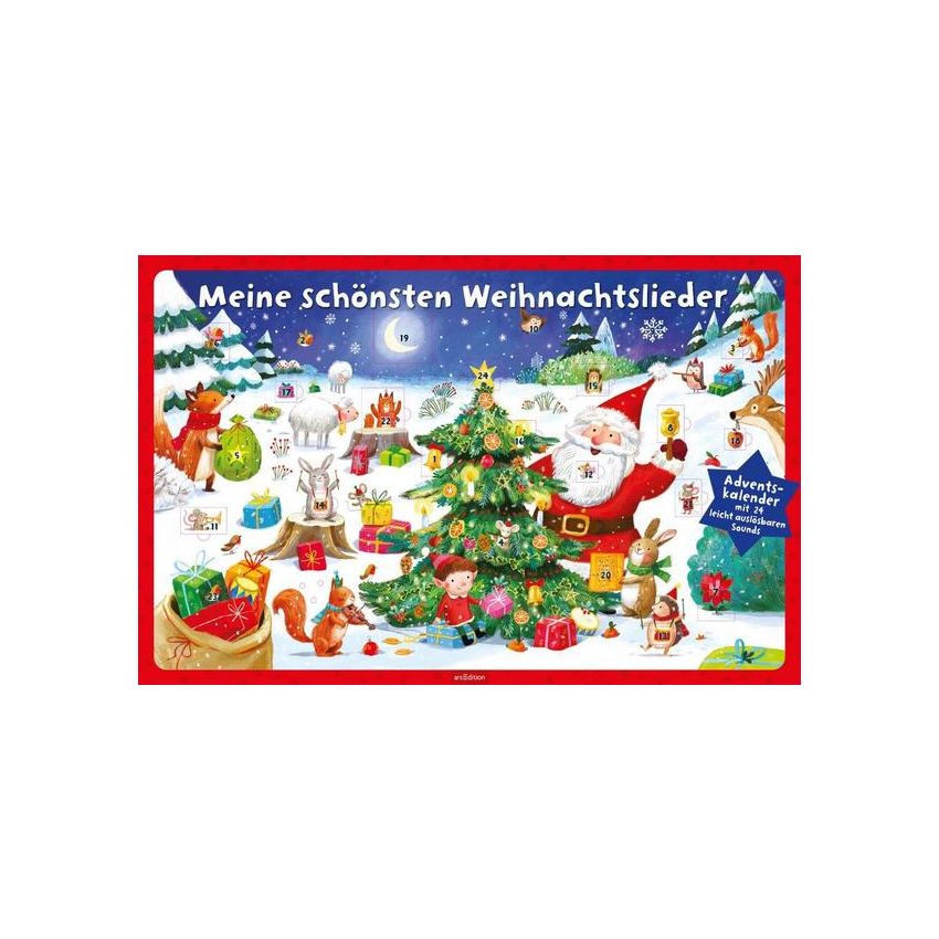Meine schönsten Weihnachtslieder. Adventskalender mit 24 Sounds