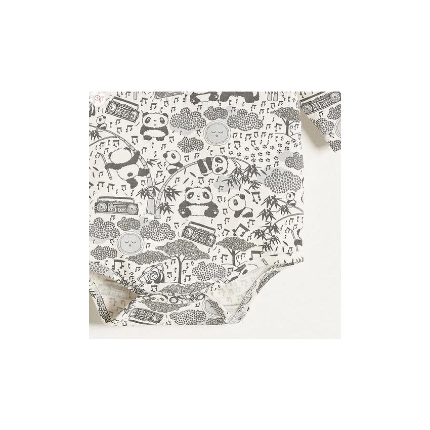 Bonniemob - Body Panda Print grau