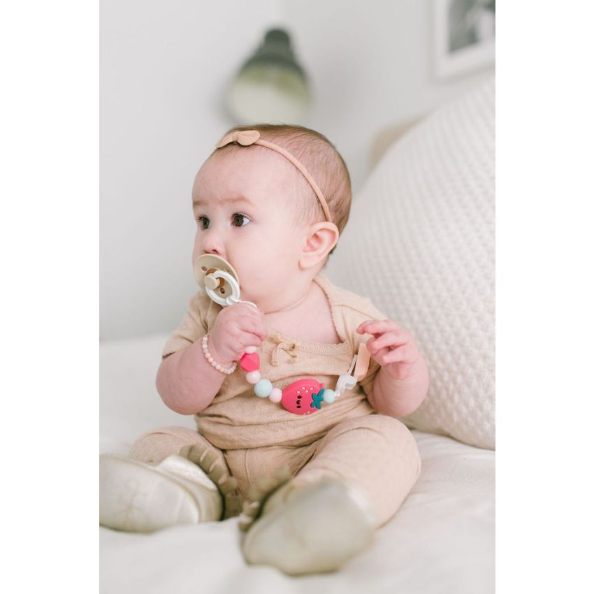 LouLou Lollipop - Schnuller Clip Erbeere