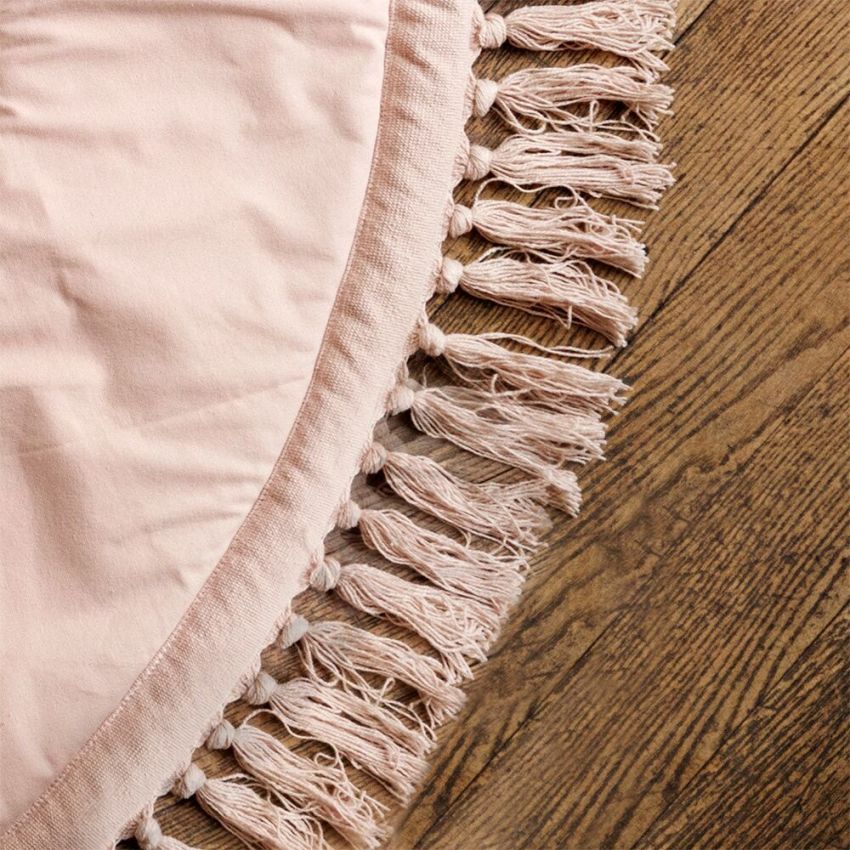 Elodie - Playmat Powder pink Fringe
