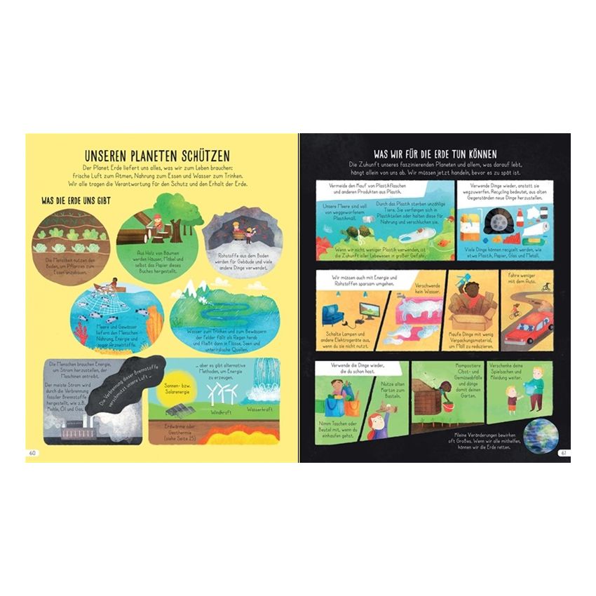 Usborne Verlag - Die Erde, unser lebendiger Planet: Entdecken, Verstehen und Bewahren