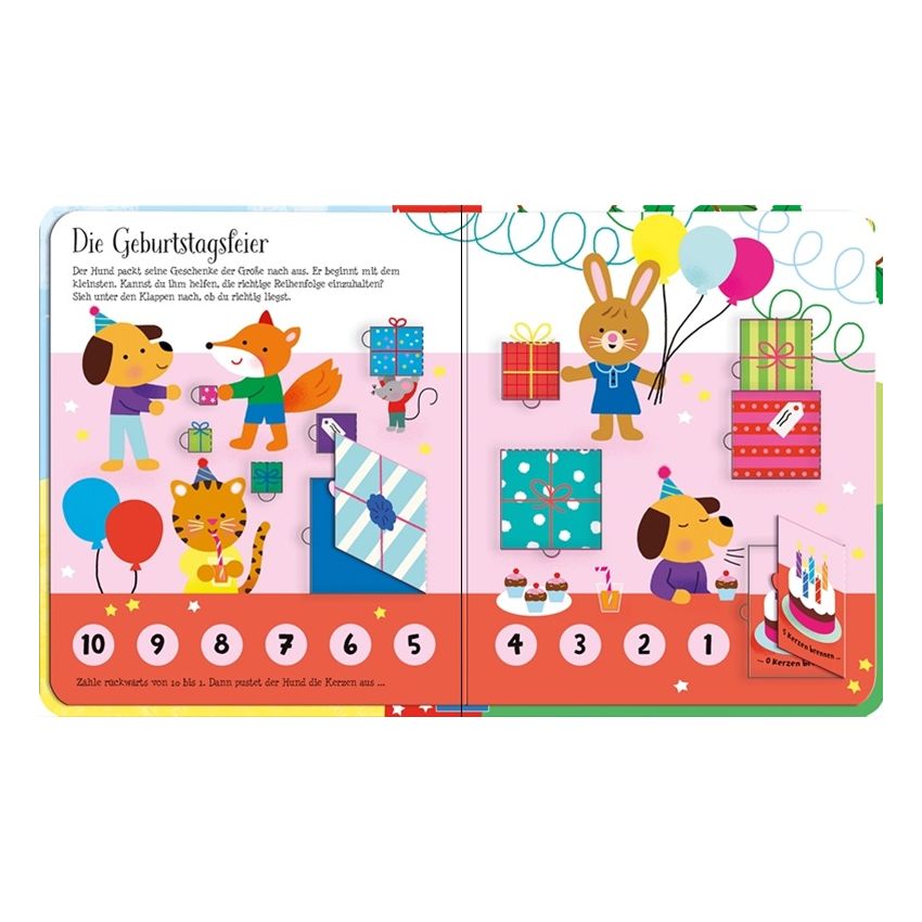 Usborne Verlag - Mein buntes Klappenbuch: Erstes Zählen