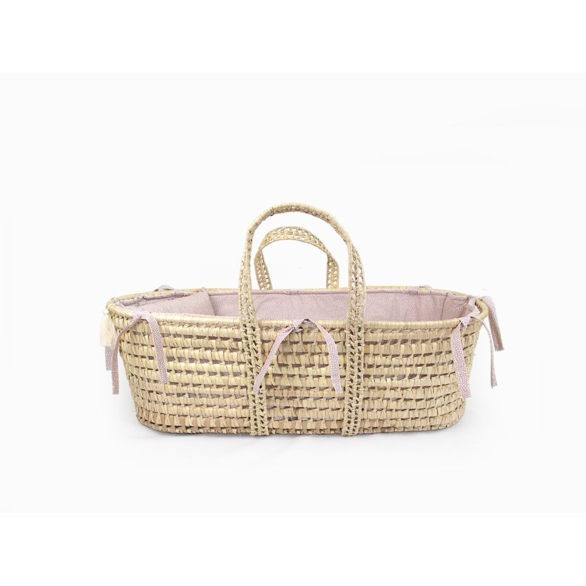 Mrs Ertha - Moseskorb Set Blush Dots