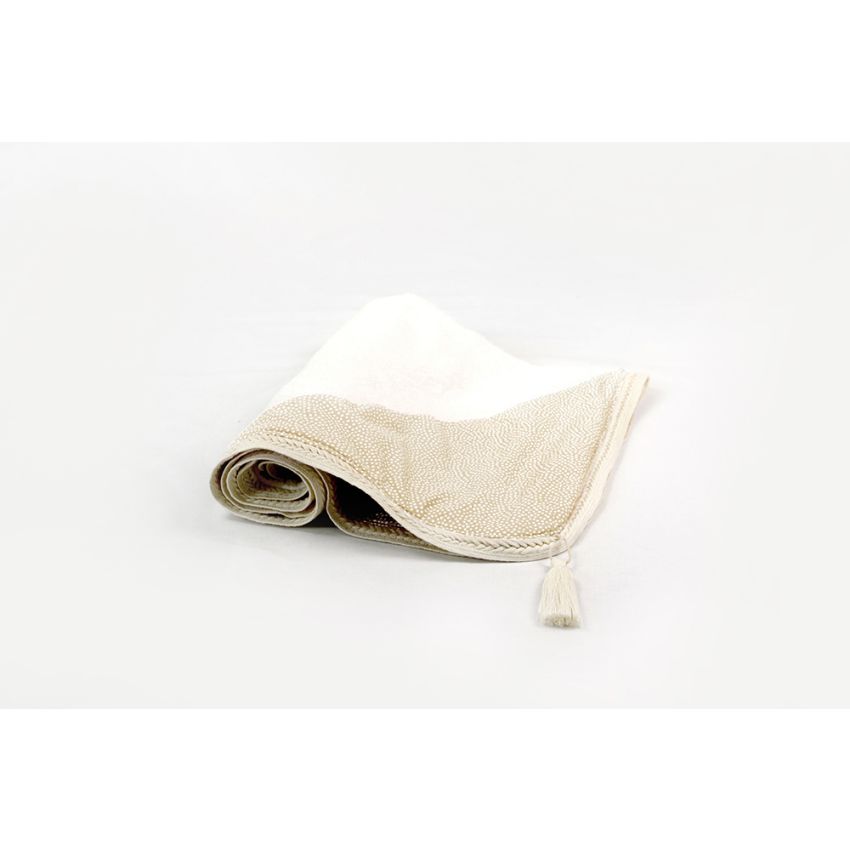 Mrs Ertha - Kapuzen- Badetuch Baby Beige Dots