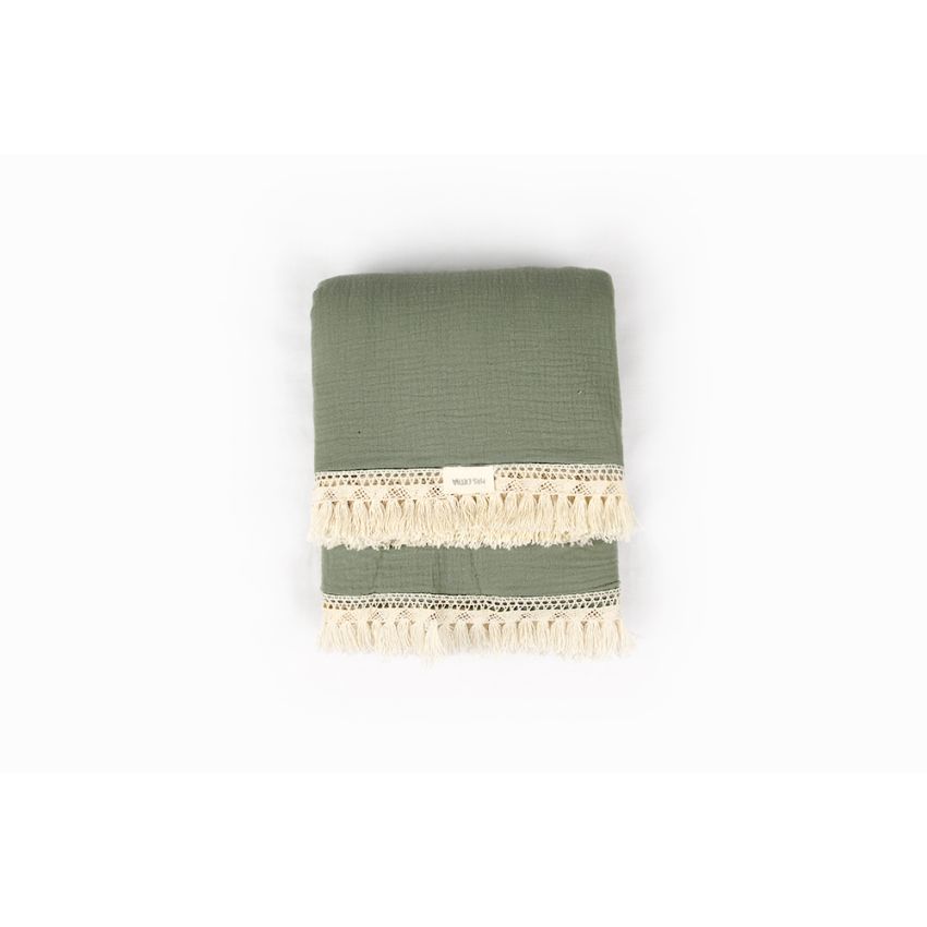 Mrs Ertha - Muslin Decke Shilo Olive