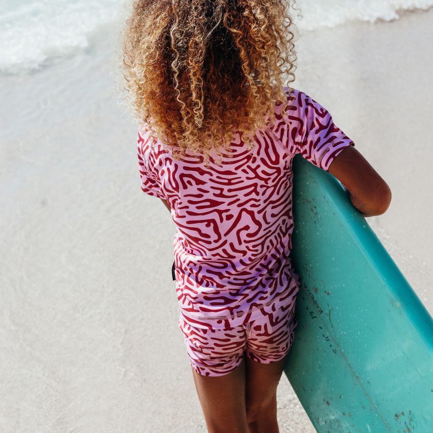 Beach & Bandits - UV Badeshirt Coral Floral