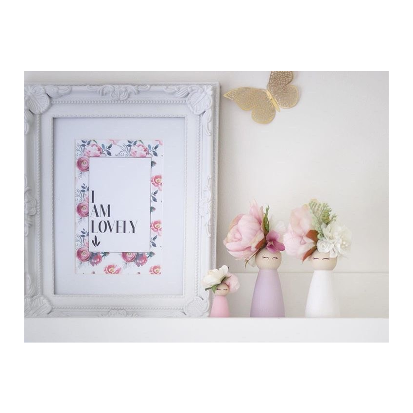 Little Miss Blossom - Püppchenfamilie mit Baby in puderrosa