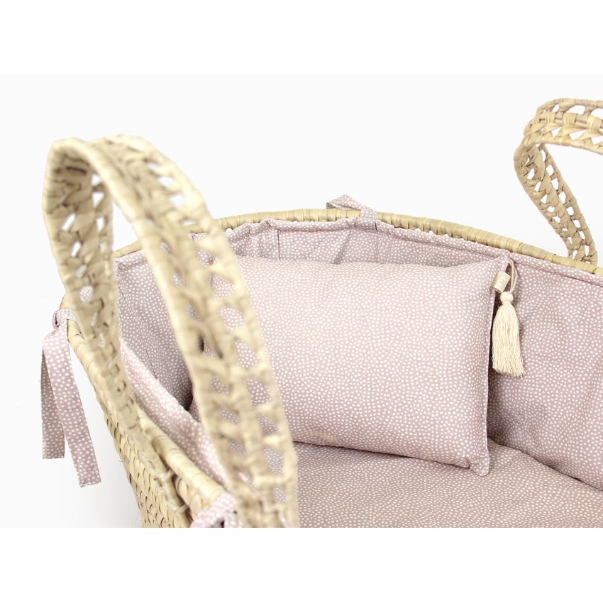 Mrs Ertha - Moseskorb Set Blush Dots