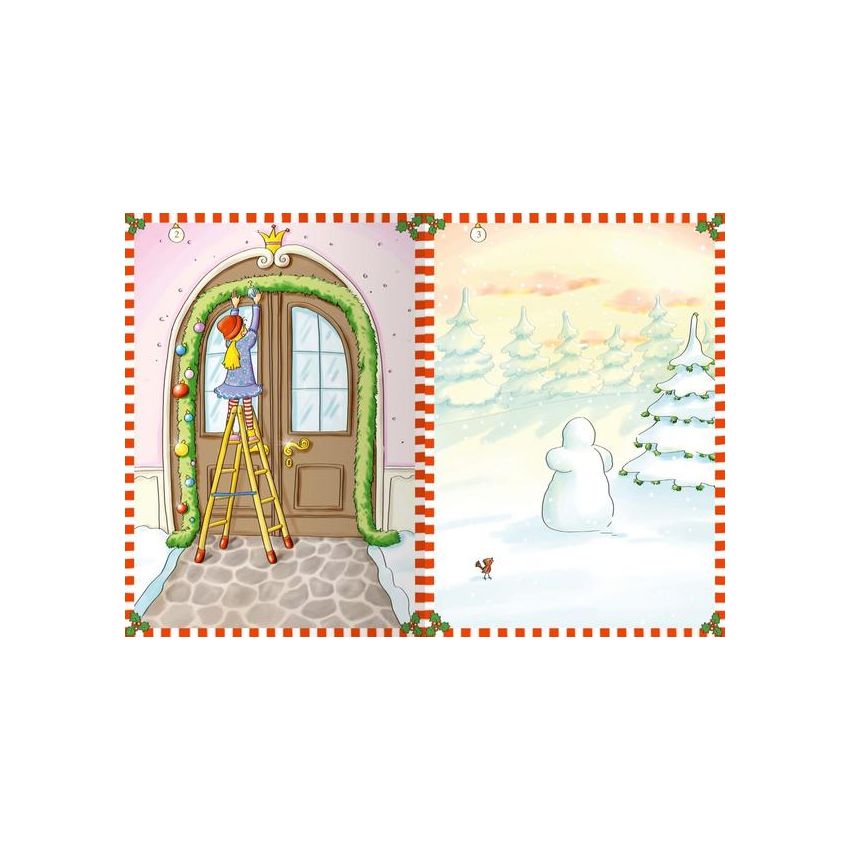 Erstes Stickern. Advent im Prinzessinnenschloss - Adventkalenderstickerbuch