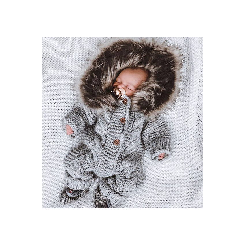 LAttante - Filz- Strick Overall Handmade Lavenda