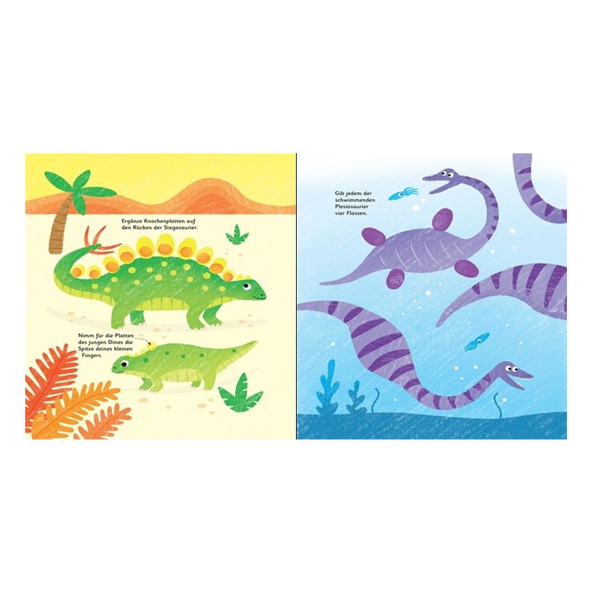 Usborne Verlag - Fingerstempeln: Dinosaurier
