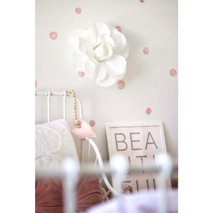 Little Miss Blossom - Weisse Blüte Wanddekoration