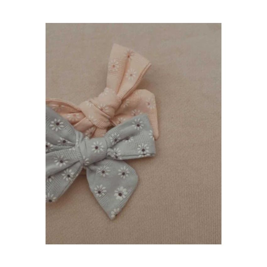 Mae & Rae - Stirnbandset Flower Bows Rosa & Babyblue