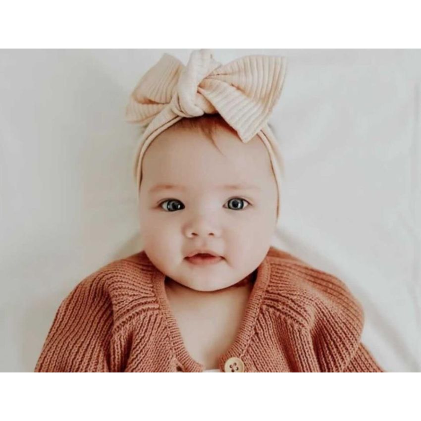 Mae & Rae - Stirnband gerippt Light Peach